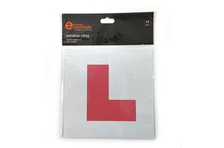 Halfords Self Cling Learner Driver Plates x3 Halfords Self Cling Learner Driver Plates x3