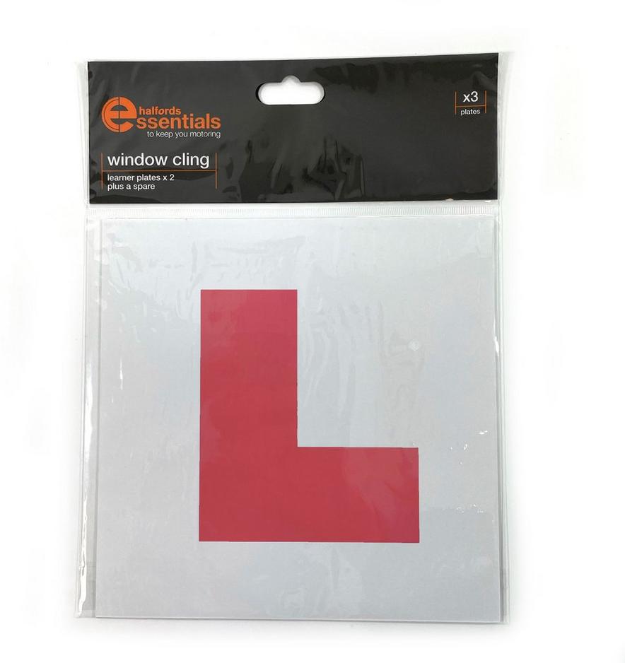 Halfords Self Cling Learner Driver Plates x3 Halfords UK