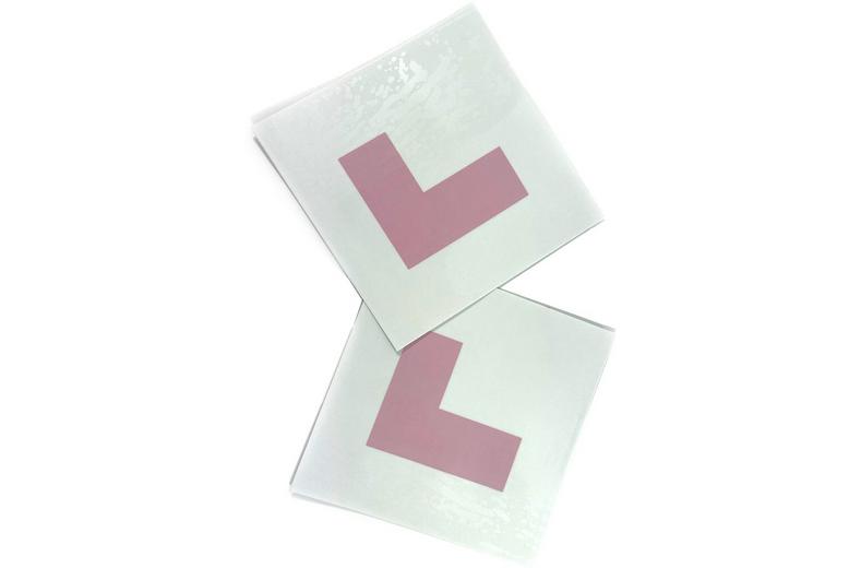 Halfords Self Cling Learner Driver Plates x3 Halfords Self Cling Learner Driver Plates x3