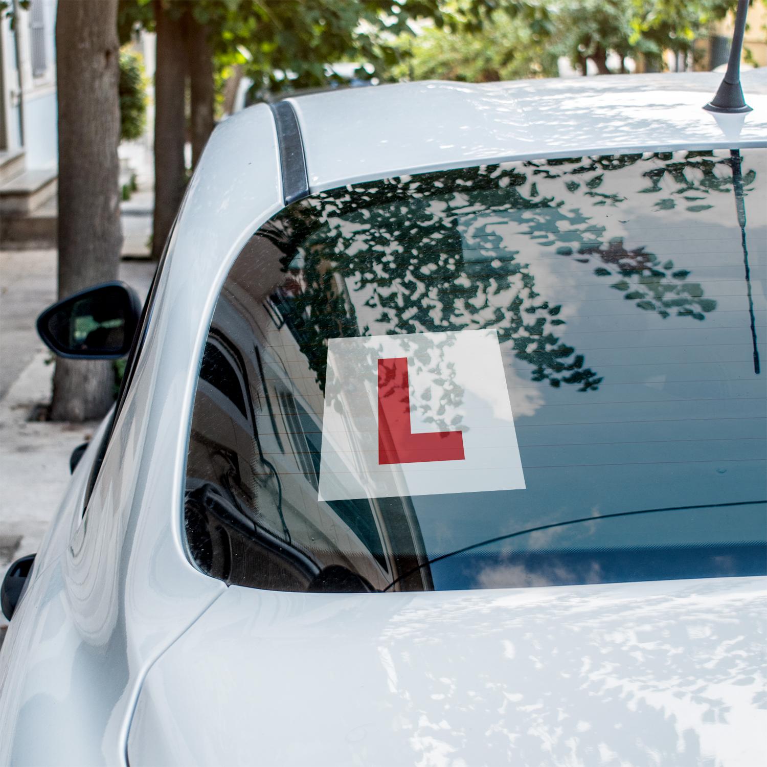 Halfords Self Cling Learner Driver Plates x3