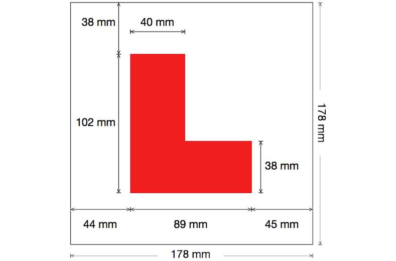 Halfords Self Cling Learner Driver Plates x3 Halfords Self Cling Learner Driver Plates x3