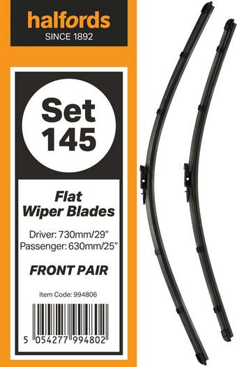 Halfords Set 145 Wiper Blades - Front Pair