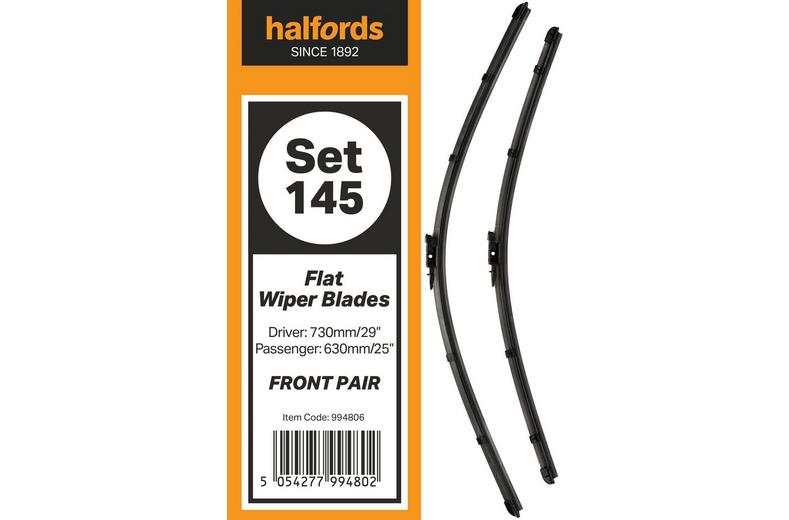 Halfords Set 145 Wiper Blades - Front Pair Halfords Set 145 Wiper Blades - Front Pair