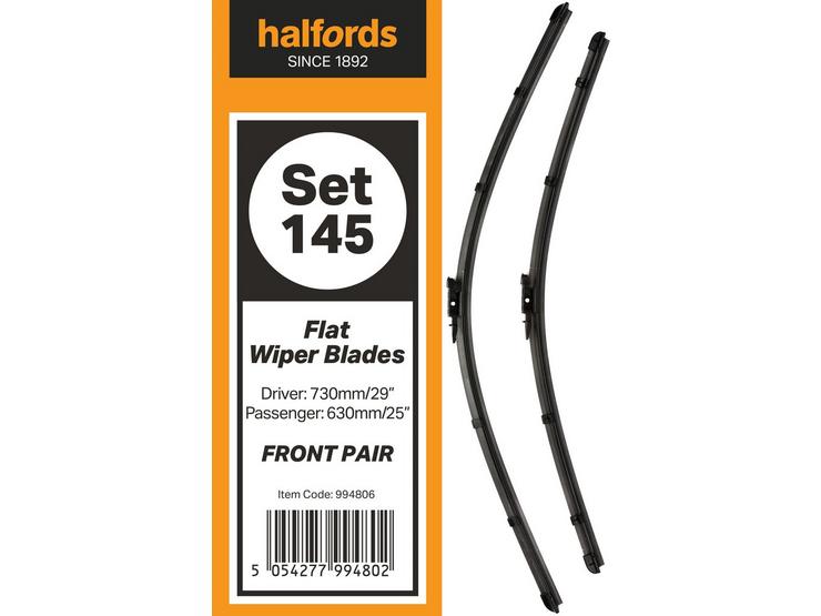 Halfords Set 145 Wiper Blades - Front Pair