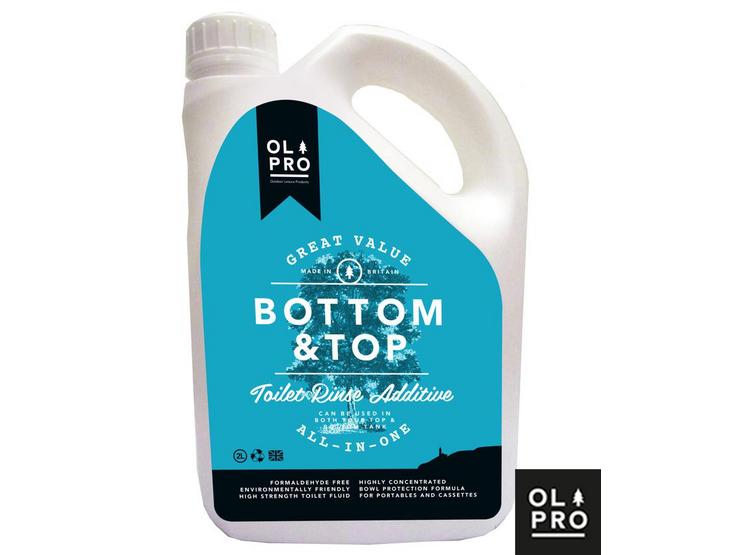 Olpro Bottom & Top Toilet Fluid & Toilet Rinse All In One -2L