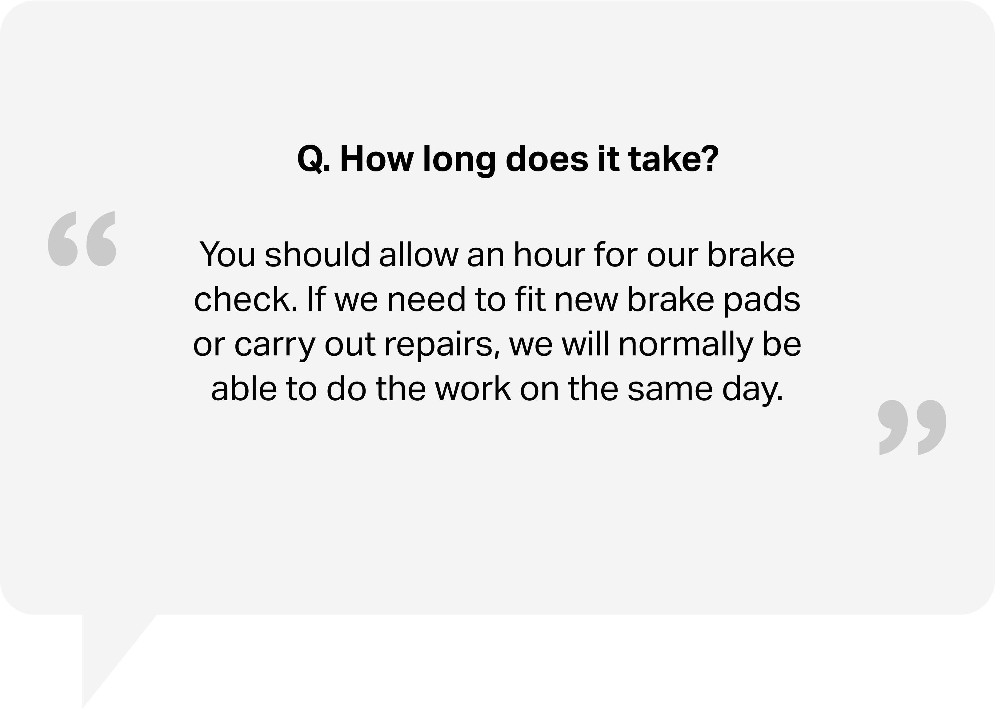Free Brake Check