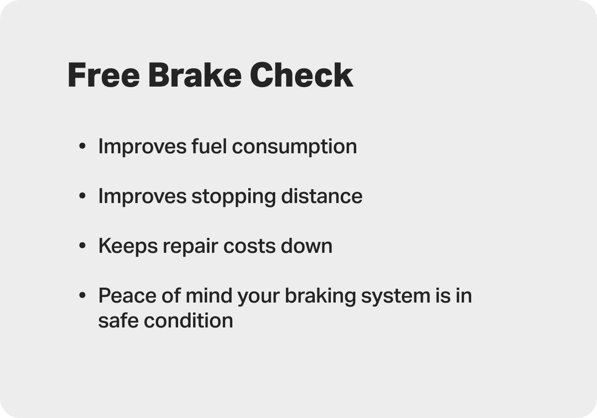 Free Brake Check