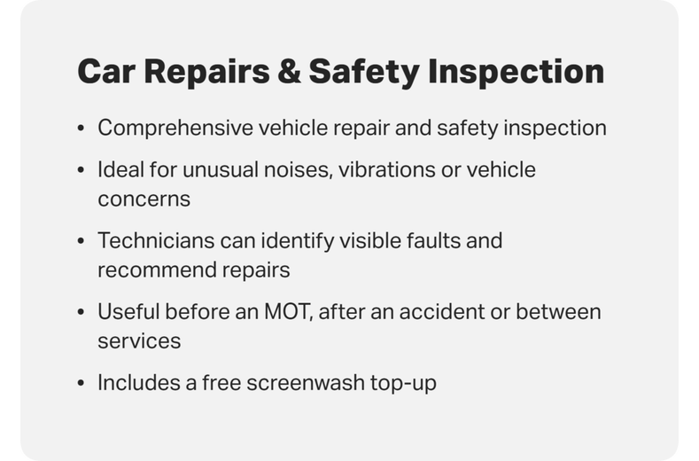 Car Repairs and Safety Inspection Car Repairs and Safety Inspection