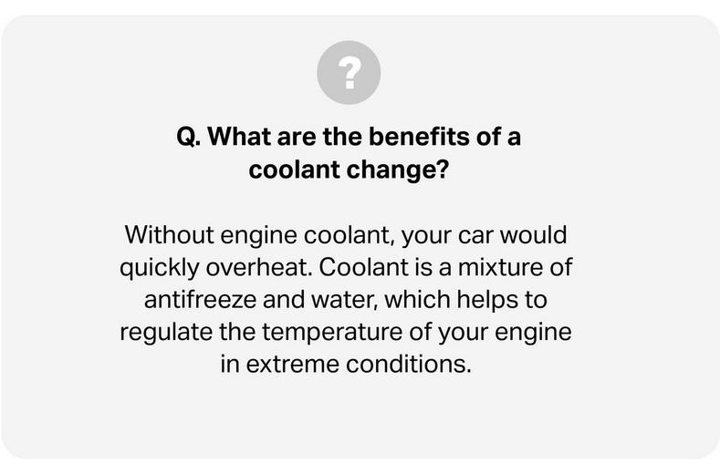 Coolant Change Coolant Change