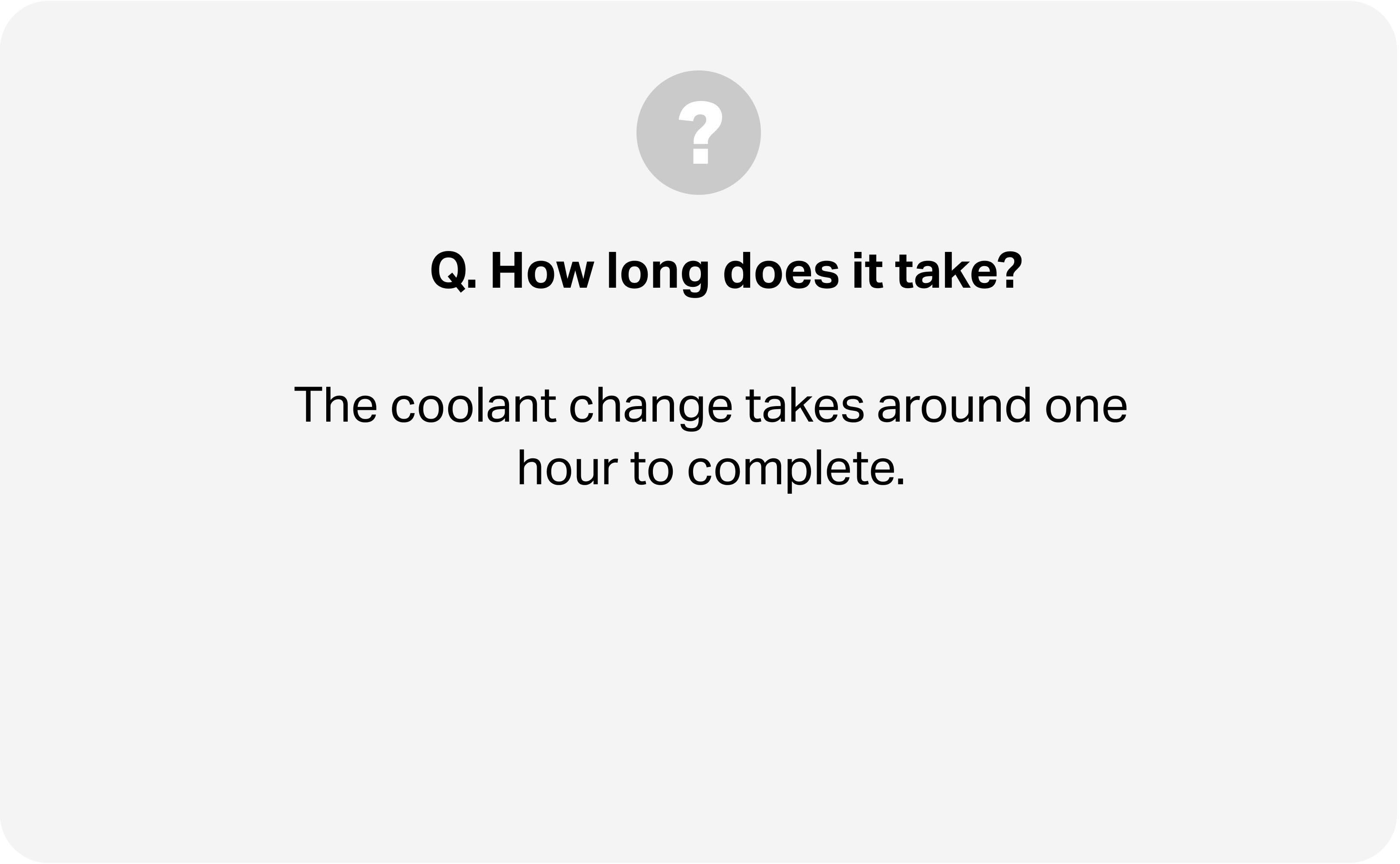 Coolant Change