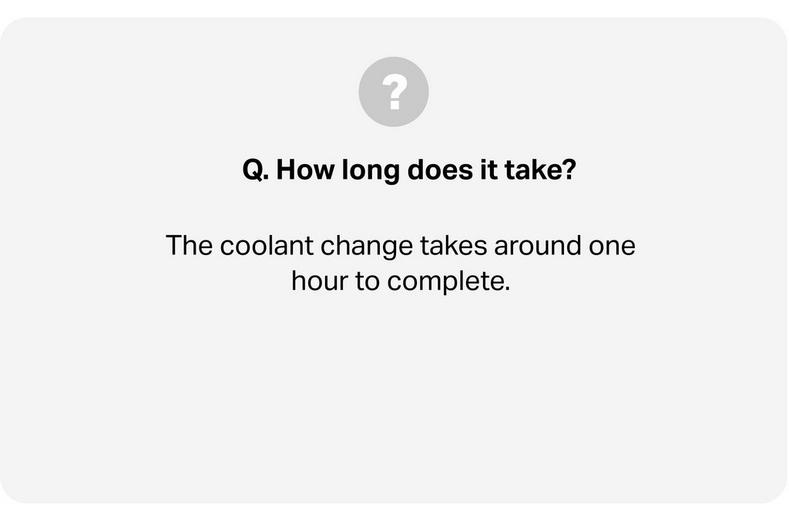 Coolant Change Coolant Change