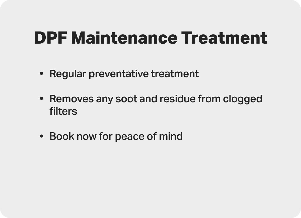 DPF Maintenance Treatment
