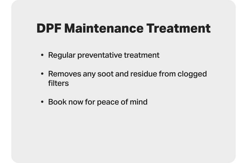 DPF Maintenance Treatment DPF Maintenance Treatment