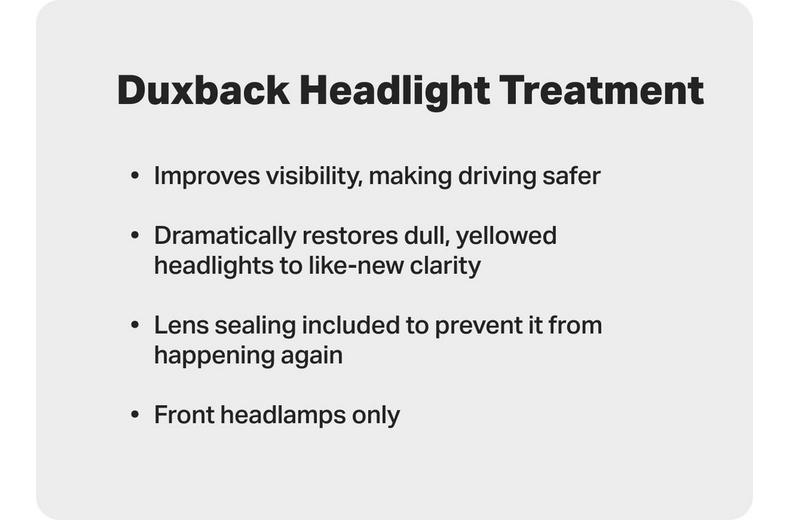 Duxback Headlight Treatment Duxback Headlight Treatment
