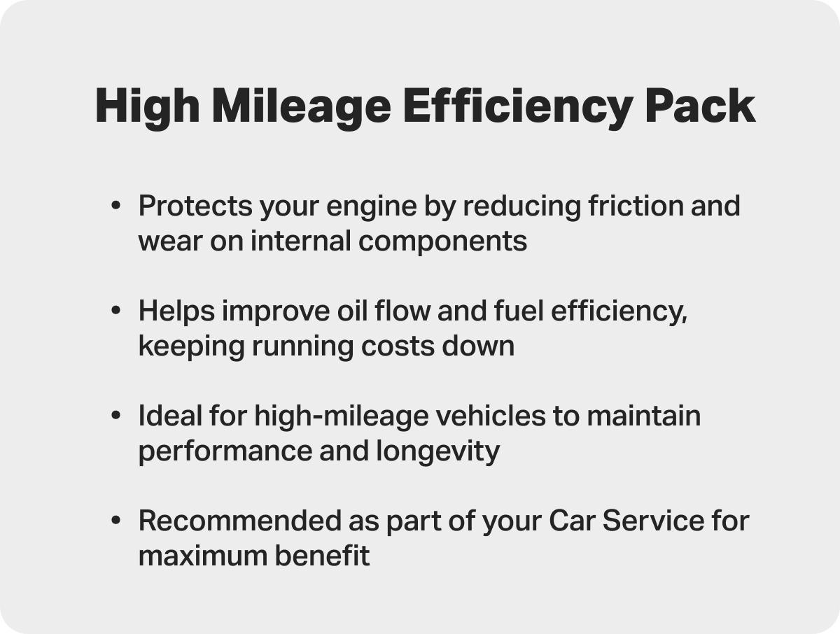 High Mileage Efficiency Pack