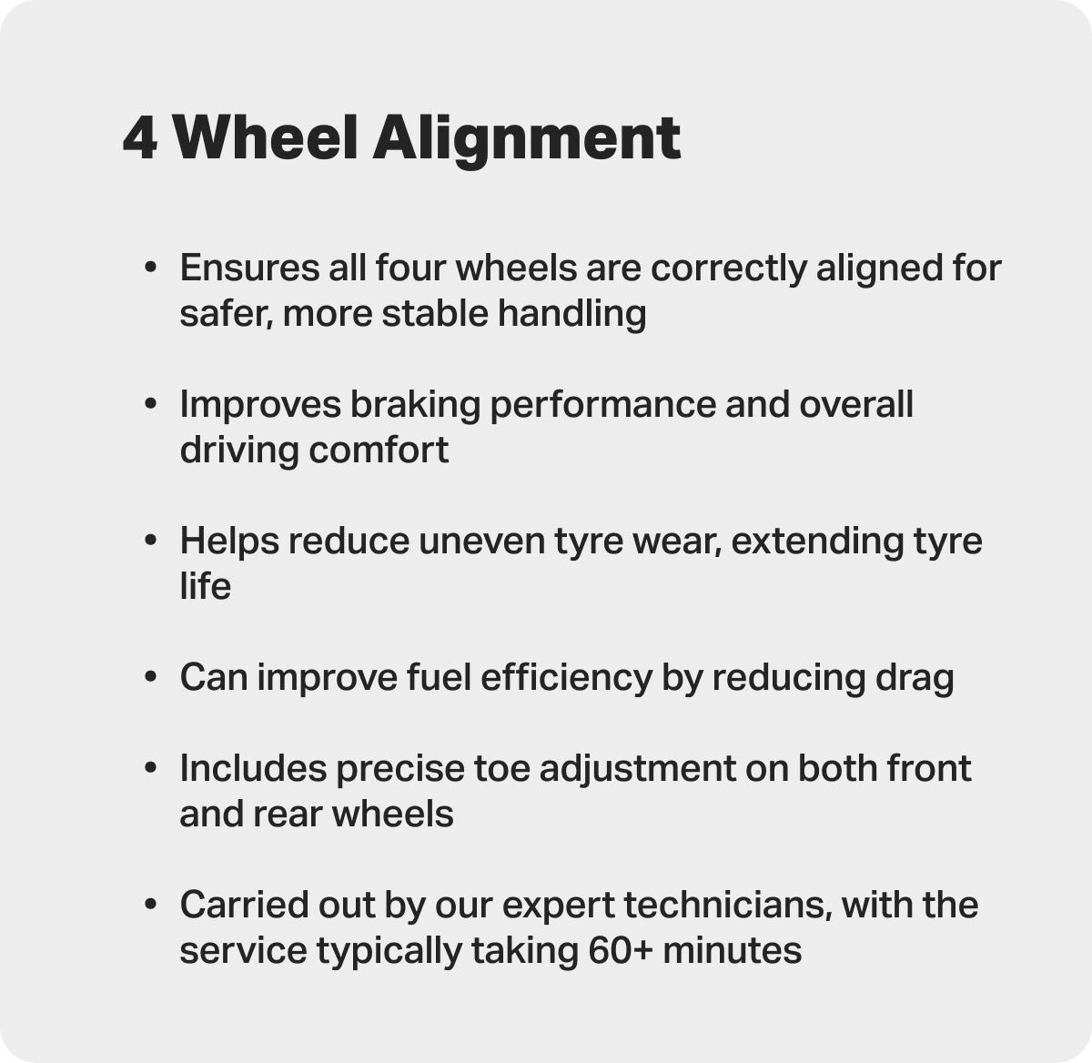 4 Wheel Alignment