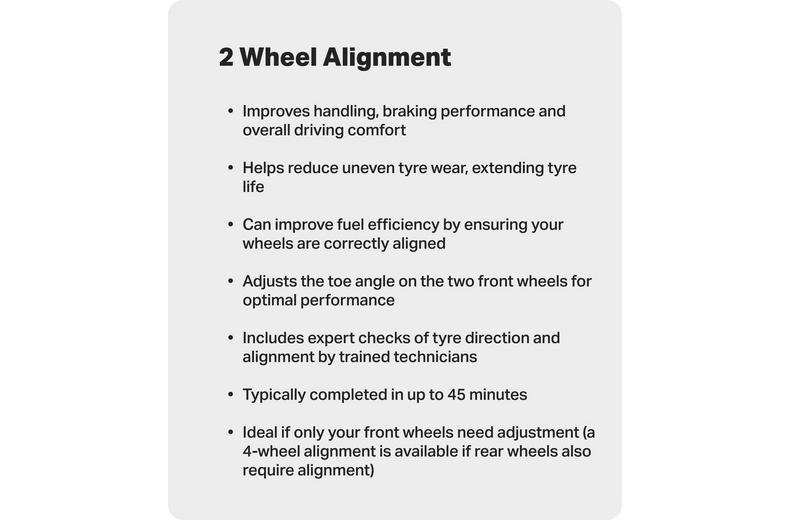 2 Wheel Alignment 2 Wheel Alignment