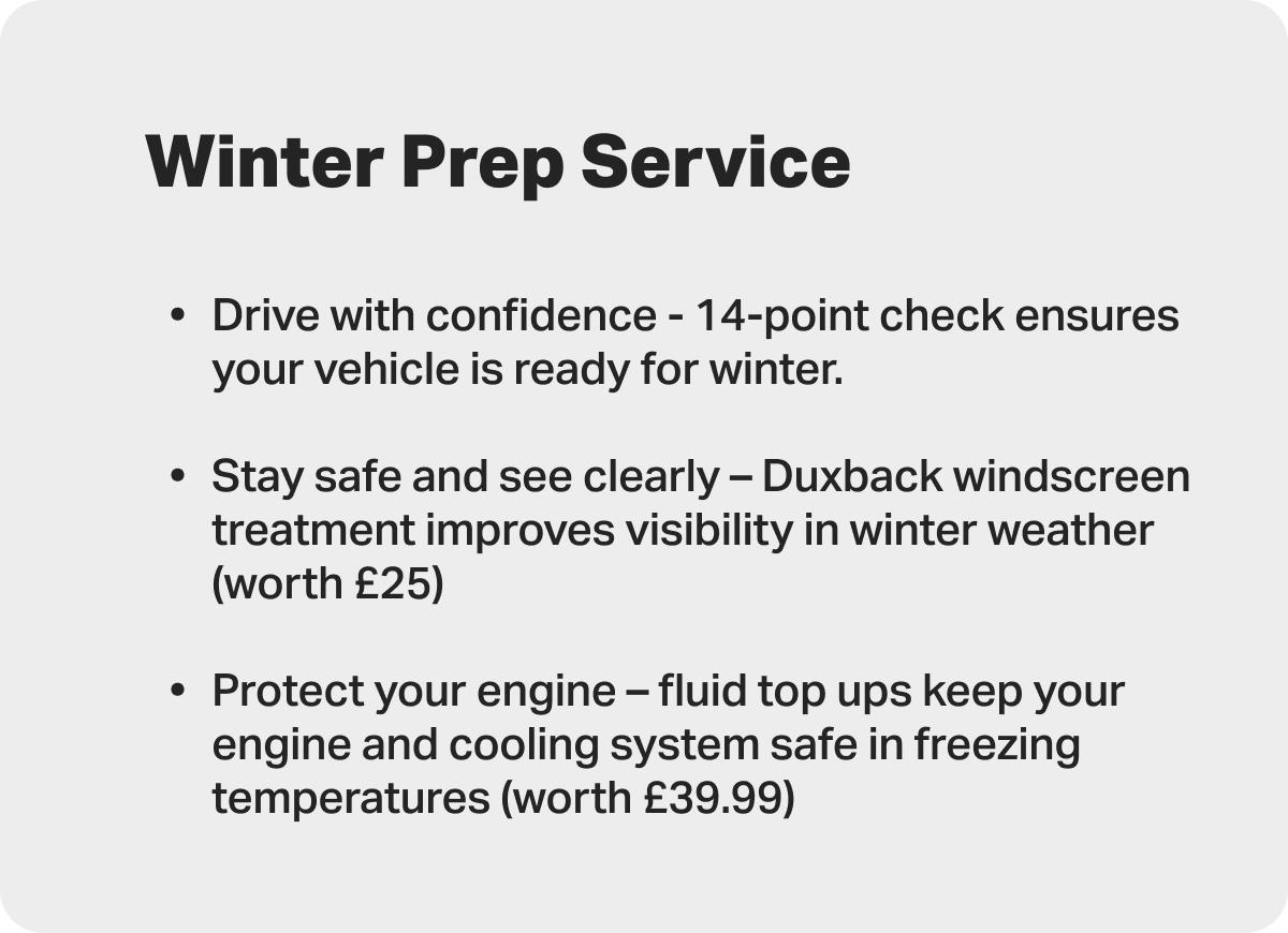 Winter Preparation Service