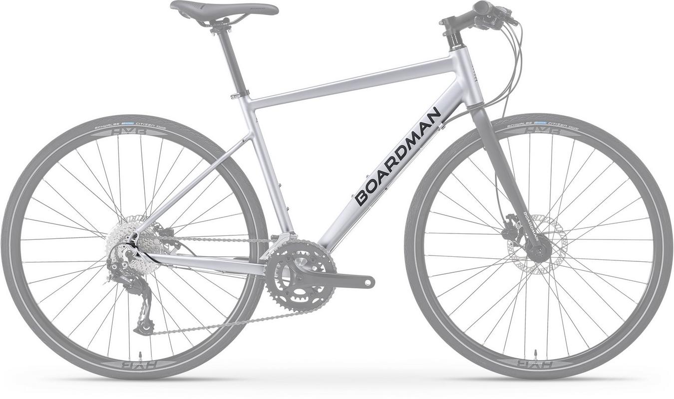 Halfords Boardman Hyb 8.6 Silver Large Frame Only | Extra 8% off for BC Members
