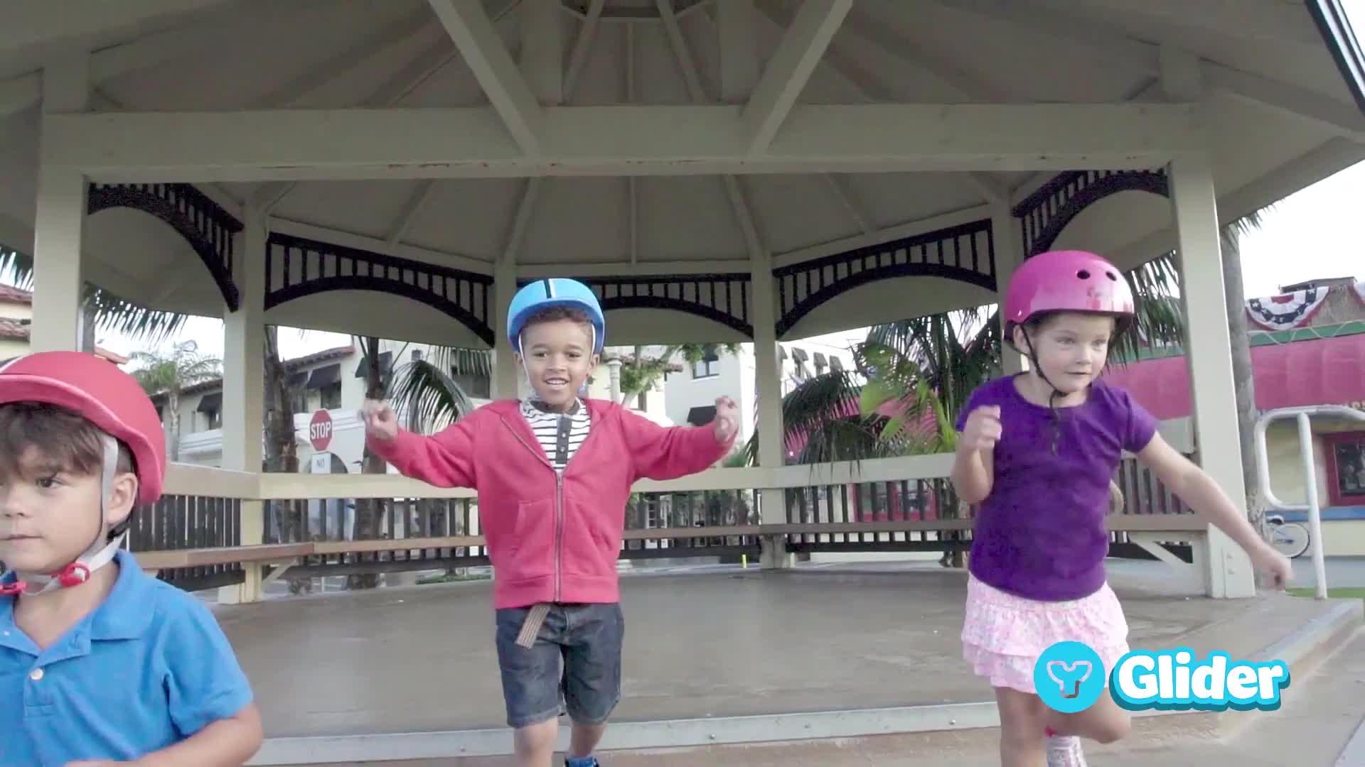 Yvolution Y GLIDER XL Kids Scooter - Green, Pink, Red