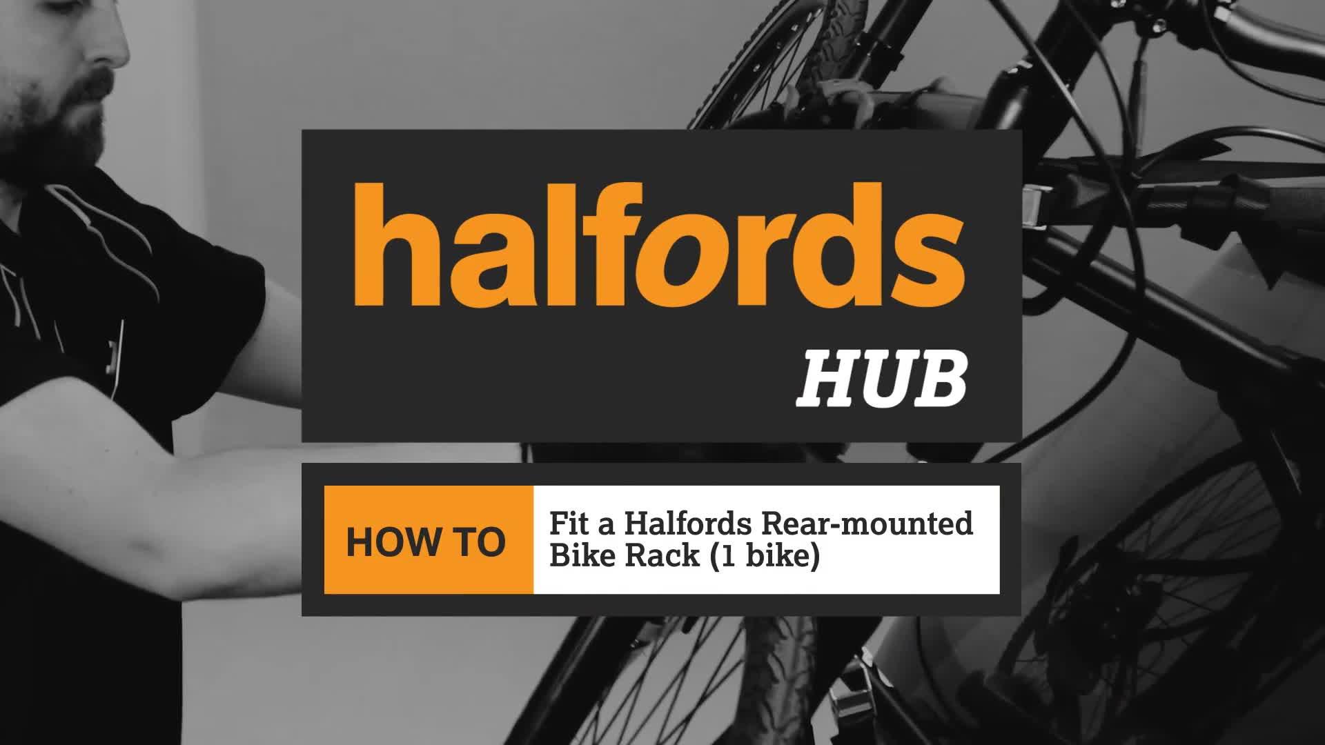 halfords 1 bike rear mounted bike rack