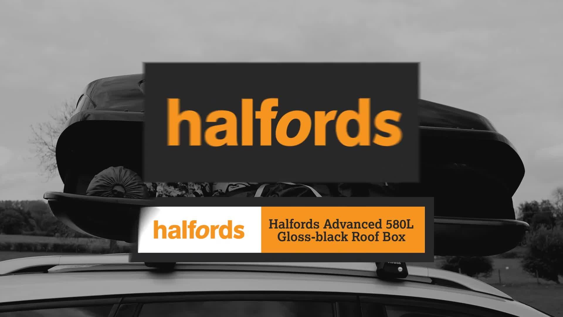 Halfords Advanced 580L Roof Box - Black