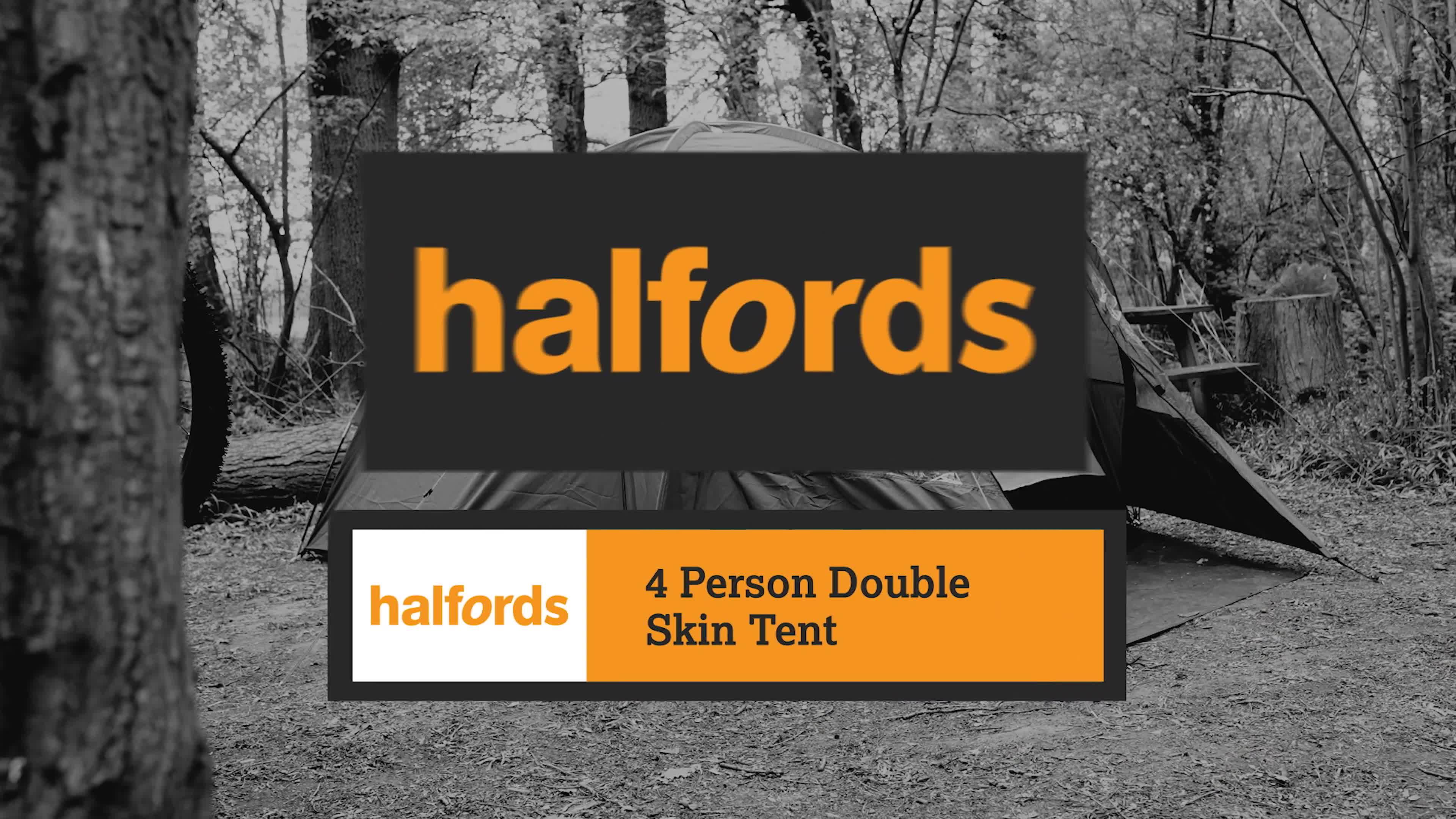 Halfords 4 Person Double Skin Tent